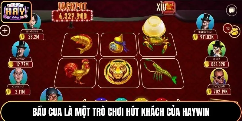 Bầu Cua là một trò chơi hút khách của cổng game HAYWIN