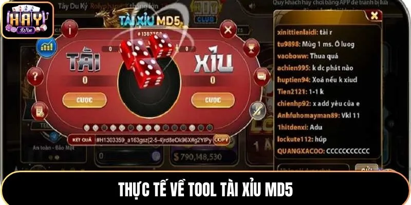 Tool Tài Xỉu MD5 không hiệu quả như quảng cáo